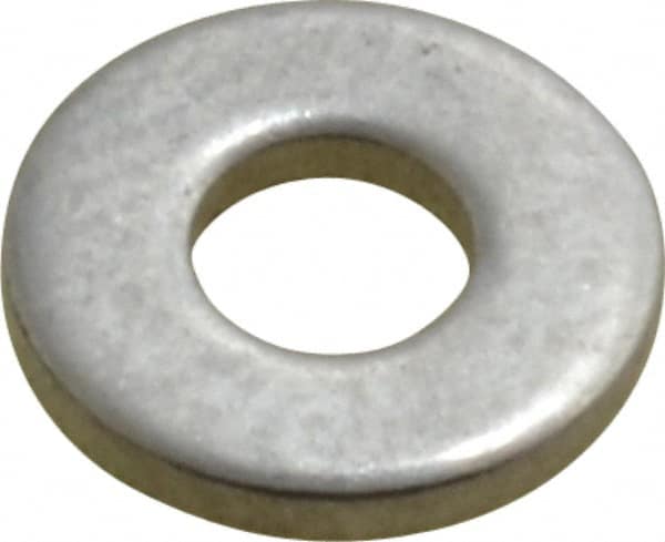 Value Collection - #6 Screw, Grade 2 Steel SAE Flat Washer - 5/32" ID x 3/8" OD, 0.065" Thick, Plain Finish - Caliber Tooling