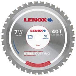 Lenox - 14" Diam, 1" Arbor Hole Diam, 90 Tooth Wet & Dry Cut Saw Blade - Titanium Carbide-Tipped, General Purpose Action, Standard Round Arbor - Caliber Tooling