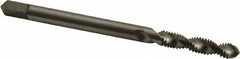 Interstate - #6-40 UNF 2 Flute Modified Bottoming Spiral Flute Tap - High Speed Steel, Bright Finish, 2" OAL, Right Hand Flute, Right Hand Thread, H3 - Caliber Tooling