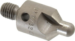 Made in USA - 2-1/2" OAL, 1/2" Head Diam, 3 Flute, 100° Incl Angle, Integral Pilot, Adjustable Stop Countersink - Caliber Tooling