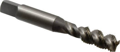 OSG - 3/8-24 UNF 3 Flute 2B Bottoming Spiral Flute Tap - High Speed Steel, Bright Finish, 2-15/16" OAL, Right Hand Flute, Right Hand Thread - Caliber Tooling