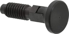 Gibraltar - 3/8-16, 1/4" Max Plunger Diam, 0.25 Lb Init to 2 Lb Final End Force, Locking Knob Handle Plunger - Delrin Knob, 0.94" Body Length, 3/4" Length Under Head/Shoulder, 0.18" Plunger Projection - Caliber Tooling