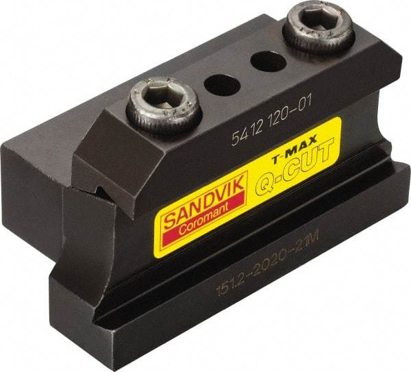 Sandvik Coromant - Tool Block Style 151.2, 50mm Blade Height, 178mm OAL, 6" OAH, Indexable Cutoff Blade Tool Block - 50mm Shank Height, 50mm Shank Width, Series CoroCut 1-2 - Caliber Tooling