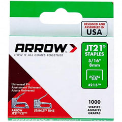 Arrow - 7/16" Wide Galvanized Steel Light-Duty Staples - 5/16" Leg Length - Caliber Tooling