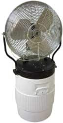 TPI - 18" Fan, 5,750 CFM, 1/8 hp Misting Cooler - 1 Speed, 1 Phase, 120 Volts, 2.2 Amps - Caliber Tooling