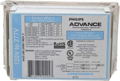 Philips Advance - 1 or 2 Lamp, 120-277 Volt, 0.21 to 0.78 Amp, 0 to 39, 40 to 79 Watt, Programmed Start, Electronic, Nondimmable Fluorescent Ballast - 0.80, 0.85, 0.93, 0.94, 0.95, 0.96, 0.97, 0.98, 1.00 Ballast Factor - Caliber Tooling