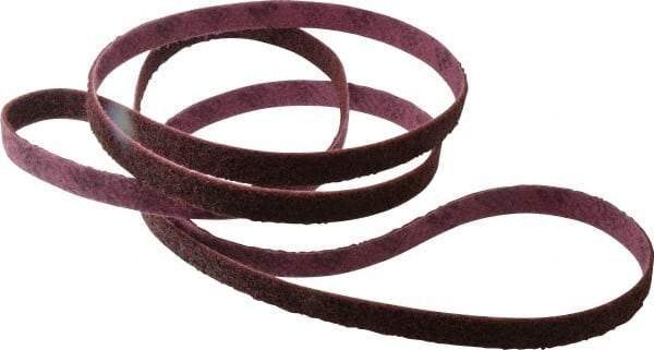 3M - 1" Wide x 132" OAL, Aluminum Oxide Abrasive Belt - Aluminum Oxide, Medium, Nonwoven, Series SC-BL - Caliber Tooling