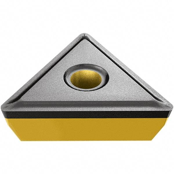 Iscar - CCMT3-0 Grade IC20N Carbide Turning Insert - Uncoated, 80° Diamond, 3/8" Inscr Circle, 5/32" Thick, 0.0079" Corner Radius - Caliber Tooling