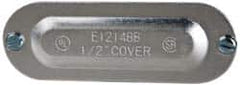 Cooper Crouse-Hinds - 1/2" Trade, Aluminum Conduit Body Cover Plate - Use with Series 5 Conduit Outlet Bodies - Caliber Tooling