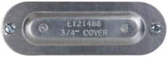 Cooper Crouse-Hinds - 3/4" Trade, Aluminum Conduit Body Cover Plate - Use with Series 5 Conduit Outlet Bodies - Caliber Tooling