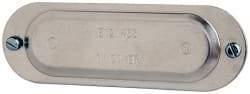 Cooper Crouse-Hinds - 1" Trade, Aluminum Conduit Body Cover Plate - Use with Series 5 Conduit Outlet Bodies - Caliber Tooling