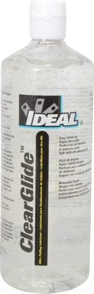 Ideal - 1 Quart Squeeze Bottle, Clear Wire Pulling Lubricant Gel - 30 to 180°F, RoHS Compliant, UL Listed - Caliber Tooling