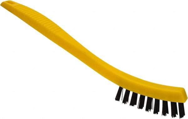 Rubbermaid - 0.6" Bristle Length, Polypropylene Scrub Brush - 8-1/2" OAL, Black, Plastic Block - Caliber Tooling