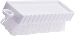 Rubbermaid - 3/4" Bristle Length, Polypropylene Scrub Brush - 4-3/4" OAL, White, Plastic Block - Caliber Tooling