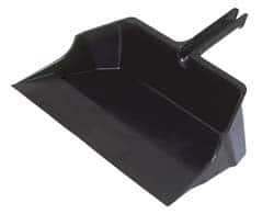 Rubbermaid - 18" Wide x 7-3/4" High Handheld Dustpan - Plastic Body, 6-1/2" Plastic Handle, Black - Caliber Tooling