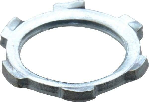 Cooper Crouse-Hinds - 1/2" Trade, Steel Threaded Rigid/Intermediate (IMC) Conduit Locknut - Noninsulated - Caliber Tooling