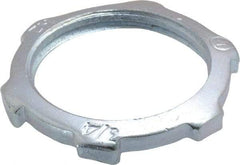 Cooper Crouse-Hinds - 3/4" Trade, Steel Threaded Rigid/Intermediate (IMC) Conduit Locknut - Noninsulated - Caliber Tooling