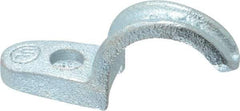 Cooper Crouse-Hinds - 3/4" Pipe, Malleable Iron, Conduit Clamp - 1 Mounting Hole - Caliber Tooling