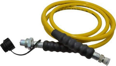 Enerpac - 1/4" Inside Diam x 3/8 NPT 10' Hydraulic Pump Hose - 10,000 psi, CH-604 Opposite End, Thermoplastic - Caliber Tooling