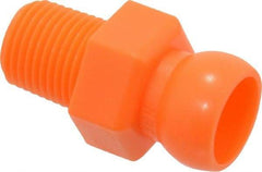 Loc-Line - 50 Piece, 1/4" Hose ID, Male to Female Coolant Hose Connector - 1/8" NPT, For Loc-Line Modular Hose Systems - Caliber Tooling