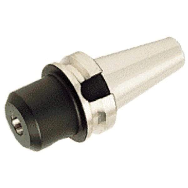 Iscar - BT30 Taper Shank 10mm Hole End Mill Holder/Adapter - 35mm Nose Diam, 60mm Projection, Through-Spindle & DIN Flange Coolant - Exact Industrial Supply