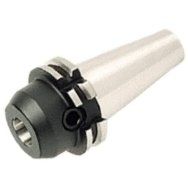 Iscar - DIN69871-40 Taper Shank 25mm Hole End Mill Holder/Adapter - 49mm Nose Diam, 45mm Projection, Through-Spindle & DIN Flange Coolant - Exact Industrial Supply