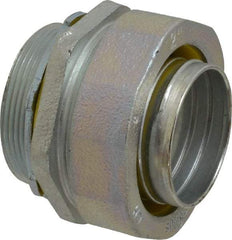 Cooper Crouse-Hinds - 2" Trade, Malleable Iron Threaded Straight Liquidtight Conduit Connector - Noninsulated - Caliber Tooling