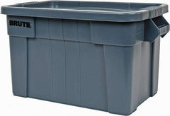 Rubbermaid - 20 Gal, 400 Lb Load Capacity Gray Polypropylene Tote Container - Nesting, 27.9" Long x 17.4" Wide x 15.1" High, Lid Included - Caliber Tooling