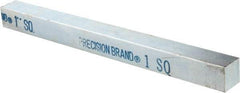 Precision Brand - 12" Long x 1" High x 1" Wide, Zinc-Plated Key Stock - Low Carbon Steel - Caliber Tooling