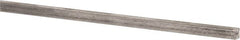 Precision Brand - 12" Long x 1/8" High x 1/8" Wide, Plain Key Stock - Low Carbon Steel - Caliber Tooling