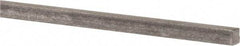 Precision Brand - 12" Long x 3/16" High x 3/16" Wide, Plain Key Stock - Low Carbon Steel - Caliber Tooling