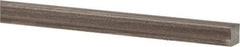 Precision Brand - 12" Long x 1/4" High x 1/4" Wide, Plain Key Stock - Low Carbon Steel - Caliber Tooling