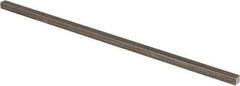 Precision Brand - 12" Long x 5/16" High x 5/16" Wide, Plain Key Stock - Low Carbon Steel - Caliber Tooling