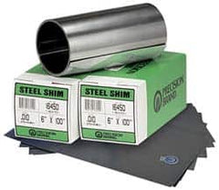 Precision Brand - 2.50 m Long x 150 mm Wide x 0.65 mm Thick, Roll Shim Stock - Steel - Caliber Tooling