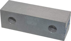 Gibraltar - 6-1/8" Wide x 2" High x 1" Thick, Flat/No Step Vise Jaw - Soft, Aluminum, Fixed Jaw, Compatible with 6" Vises - Caliber Tooling