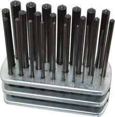 Spellmaco - 25 Piece, 1 to 13mm, Transfer Punch Set - Caliber Tooling