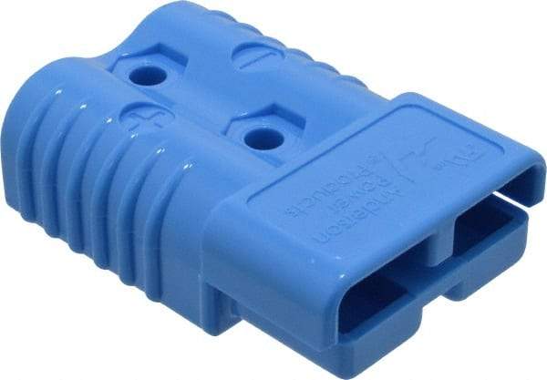 Made in USA - 1/0 AWG, 600 V, 175 A, Battery Connector - Blue - Caliber Tooling