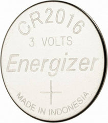 Energizer - Size CR2016, Lithium, Button & Coin Cell Battery - 3 Volts, Button Tab Terminal, CR2016, ANSI, IEC, NEDA, UL Listed Regulated - Caliber Tooling