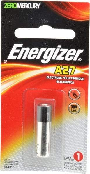 Energizer - Size A27, Alkaline, Standard Battery - 12 Volts, Flat Terminal - Caliber Tooling