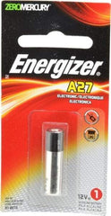 Energizer - Size A27, Alkaline, Standard Battery - 12 Volts, Flat Terminal - Caliber Tooling