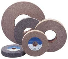 Merit Abrasives - 5" Medium Grade Deburring Disc - 1/4" Shank Diam, Shank Connection, 4,000 Max RPM - Caliber Tooling