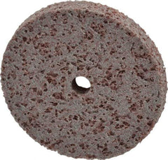 Norton - 2" Diam, 1/4" Face Width, 1/4" Center Hole, Coarse Grade, Aluminum Oxide Deburring Wheel - Unitized, Hard Density 8 Grade, 11,000 RPM - Caliber Tooling