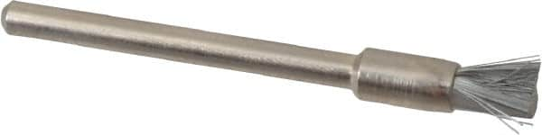 Anderson - 3/16" Brush Diam, Crimped, End Brush - 1/8" Diam Shank, 25,000 Max RPM - Caliber Tooling