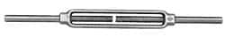 5,200 Lb Load Limit, 3/4″ Thread Diam, 6″ Take Up, Stainless Steel Stub & Stub Turnbuckle 8-1/8″ Body Length, 1-1/16″ Neck Length, 16″ Closed Length