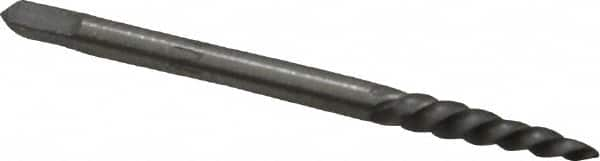 Interstate - Spiral Flute Screw Extractor - #1 Extractor for 3/32 to 5/32" Screw, 2" OAL - Caliber Tooling