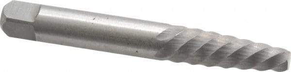 Interstate - Spiral Flute Screw Extractor - #5 Extractor for 3/8 to 5/8" Screw, 3-3/8" OAL - Caliber Tooling