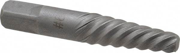 Interstate - Spiral Flute Screw Extractor - #6 Extractor for 5/8 to 7/8" Screw, 3-3/4" OAL - Caliber Tooling