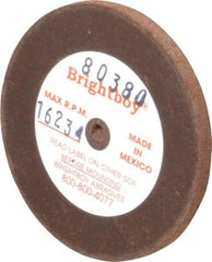 Cratex - 2" Diam x 1/8" Hole x 1/8" Thick, 46 Grit Surface Grinding Wheel - Coarse Grade - Caliber Tooling