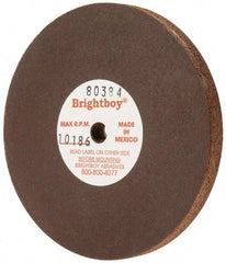 Cratex - 3" Diam x 1/4" Hole x 1/4" Thick, 46 Grit Surface Grinding Wheel - Coarse Grade - Caliber Tooling