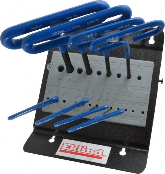 Eklind - 8 Piece T-Handle Hex Key Set - Exact Industrial Supply